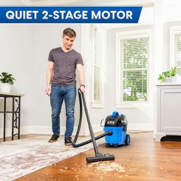 Vacmaster 4 Gallon Wet/Dry Vacuum with 5 Peak HP Motor