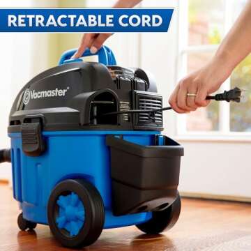 Vacmaster 4 Gallon Wet/Dry Vacuum with 5 Peak HP Motor