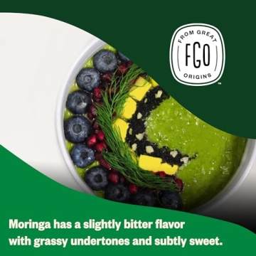 FGO Organic Moringa Leaf Powder - 16oz Resealable Pouch