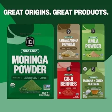 FGO Organic Moringa Leaf Powder - 16oz Resealable Pouch