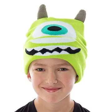 Disney Monsters Inc. Mike Wazowski Beanie Embroidered Character Costume Hat