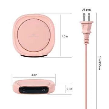 Bgbg Coffee Mug Warmer & Cute Cat Mug Set, Beverage Cup Warmer for Desk Home Office with Three Temperature Up to 140℉/ 60℃, Coffee Warmer for Cocoa Milk Tea Water Candle, 8 Hours Auto Shut Off