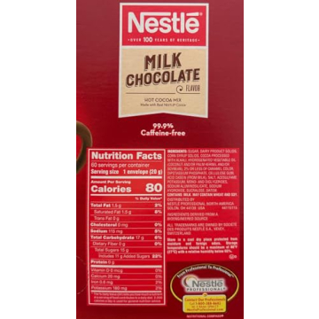 Nestle Hot Chocolate Packets, Milk Chocolate Flavor Hot Cocoa Mix, Made with Real Cocoa, Bulk Pack, ...