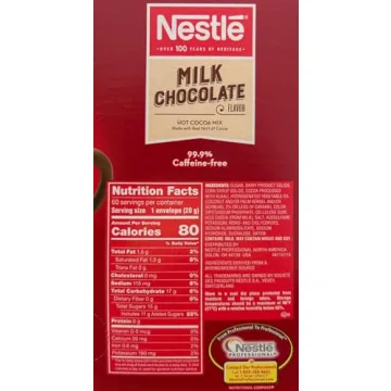 Nestle Hot Chocolate Packets, Milk Chocolate Flavor Hot Cocoa Mix, Made with Real Cocoa, Bulk Pack, ...
