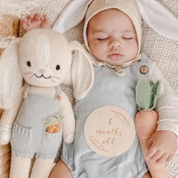 cuddle + kind Henry The Bunny Hand-Knit Child Doll
