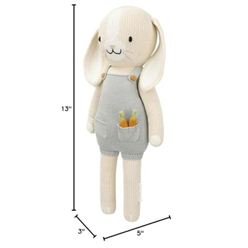 cuddle + kind Henry The Bunny Hand-Knit Child Doll