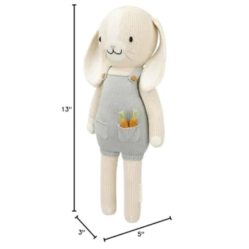 cuddle + kind Henry The Bunny Hand-Knit Child Doll