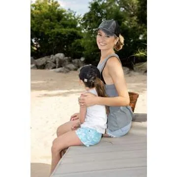Funky Junque Criss Cross Ponytail Hat for Women