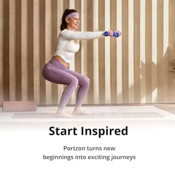 Portzon Weights Orange Dumbbells with Set of 2 Neoprene Dumbbells Set, 3 LB, Anti-Slip, Anti-roll, Hex Shape