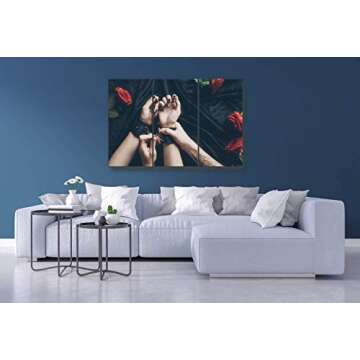 BELISIIS Vintage Triptych Canvas Art for Home Decor