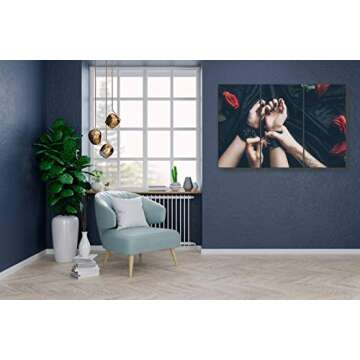 BELISIIS Vintage Triptych Canvas Art for Home Decor