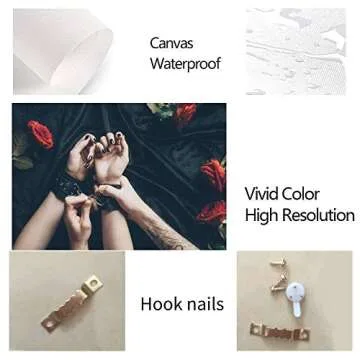 BELISIIS Vintage Triptych Canvas Art for Home Decor