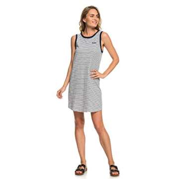 Roxy Junior's Love Sun Tank, Dress Blue Cosy Stripes, XL