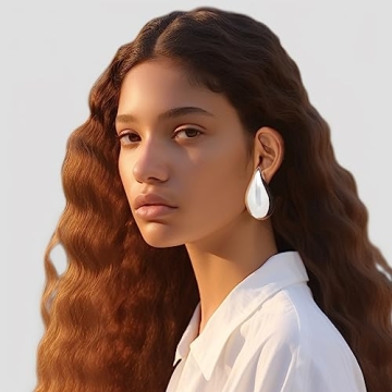 Tear Drop Earring Dupes Extra Large, Trendy Chunky Gold Hoop Earrings For Women Sensitive Ears Hypoallergenic Trendy Waterdrop Jewelry Gift (large silver)