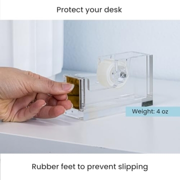 OfficeGoods Stylish Acrylic Tape Dispenser for Every Workspace