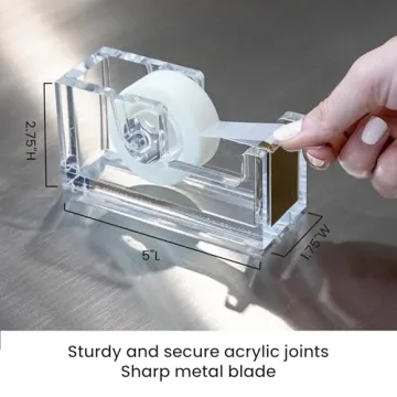 OfficeGoods Stylish Acrylic Tape Dispenser for Every Workspace