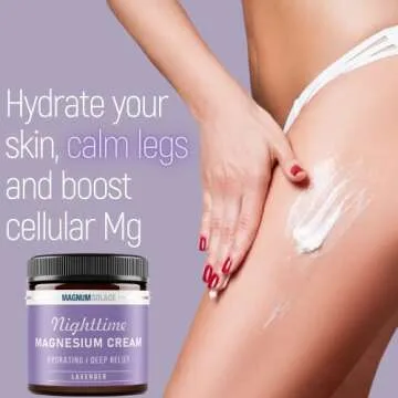 Nighttime Magnesium Cream for Relaxation and Sleep