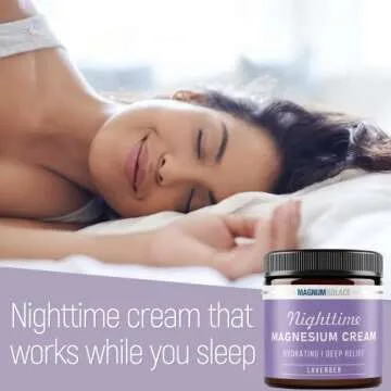 Nighttime Magnesium Cream for Relaxation and Sleep