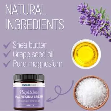 Nighttime Magnesium Cream for Relaxation and Sleep