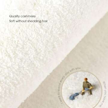 Modern Irregular Shaped Rug,Non-Slip Area Rugs, Oval Fluffy Faux Wool Carpet,Indoor Washable Rug for...