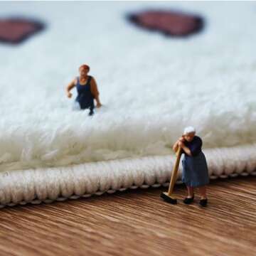 Modern Irregular Shaped Rug,Non-Slip Area Rugs, Oval Fluffy Faux Wool Carpet,Indoor Washable Rug for Living Room Bedroom Playroom Decor Floor Mat