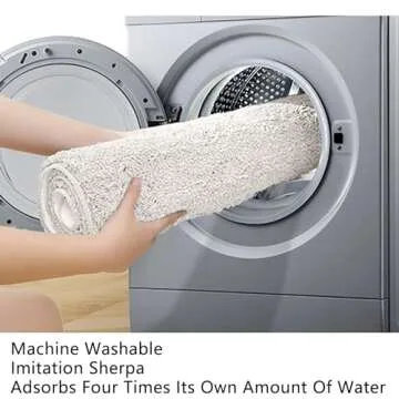 Modern Irregular Shaped Rug,Non-Slip Area Rugs, Oval Fluffy Faux Wool Carpet,Indoor Washable Rug for Living Room Bedroom Playroom Decor Floor Mat