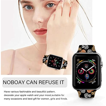 Stylish Cartoon Sport Bands for Apple Watch - Waterproof Silicone