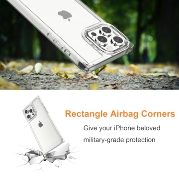 ANHONG Clear Rectangle Case for iPhone 14 Pro Max 2022