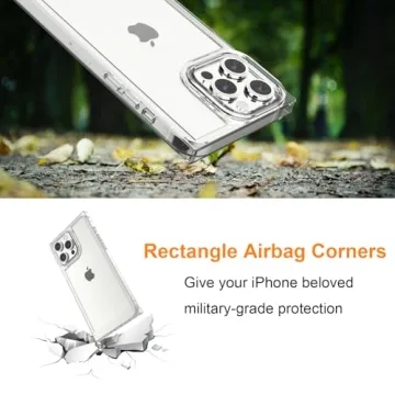 ANHONG Clear Rectangle Case for iPhone 14 Pro Max 2022