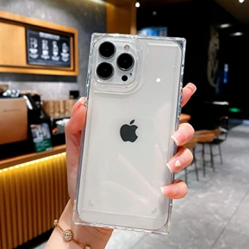 ANHONG Clear Rectangle Case for iPhone 14 Pro Max 2022