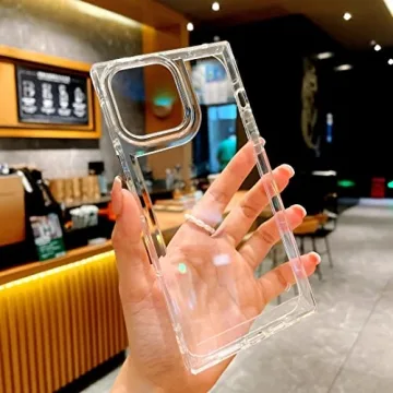 ANHONG Clear Rectangle Case for iPhone 14 Pro Max 2022