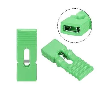 uxcell 30pcs 2.54mm Pin Header Jumper Cap Lengthened Short Circuit Connection Cap Mini Micro Jumper Bridge Plug Green