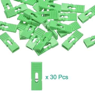 uxcell 30pcs 2.54mm Pin Header Jumper Cap Lengthened Short Circuit Connection Cap Mini Micro Jumper Bridge Plug Green
