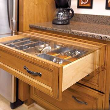 BLUM 563H4570B Tandem Plus Blumotion 18" Drawer Runner Pair for Face Frame, Silver