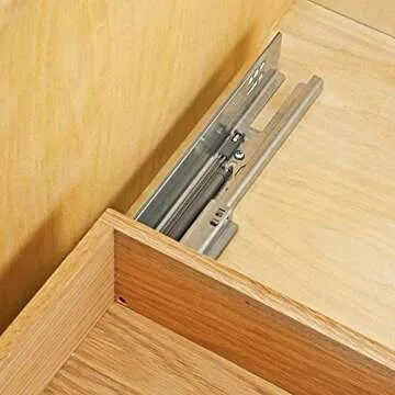 BLUM 563H4570B Tandem Plus Blumotion 18" Drawer Runner Pair for Face Frame, Silver