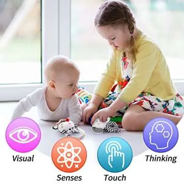 FPVERA Baby Rattles: Safe Sensory Toys for Infants 0-6 Months