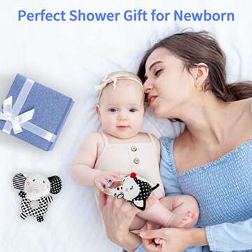 FPVERA Baby Rattles: Safe Sensory Toys for Infants 0-6 Months