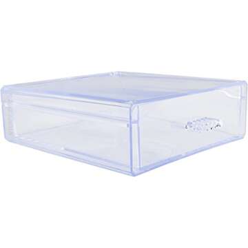 Clear Dual Drawers: Perfect Makeup & Jewelry Organizer