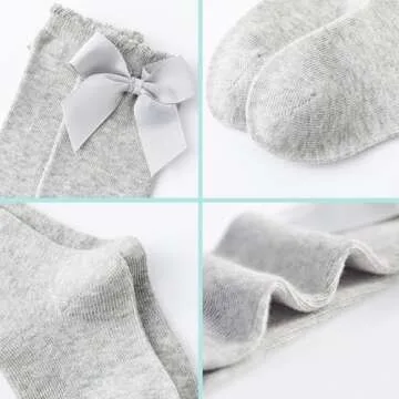 Cute Mini Angel Baby Knee High Socks for Girls 0-4