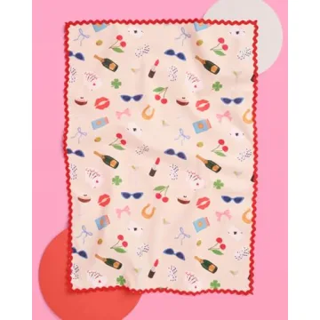 xo, Fetti Trendy Girlhood Tea Towel | 18 x 26 in | Perfect Gift