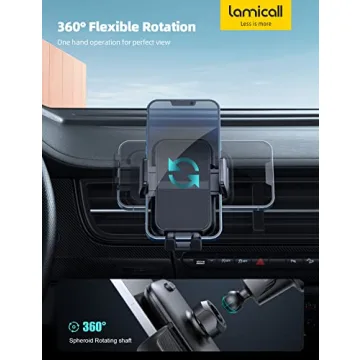 Lamicall 2024 Car Phone Holder Thick Case Friendly 360° Rotation