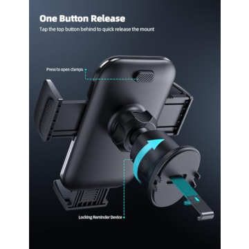 Lamicall 2024 Car Phone Holder Thick Case Friendly 360° Rotation