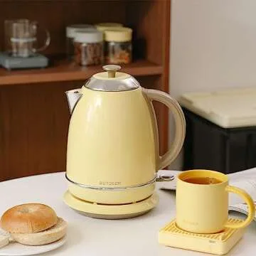 BUYDEEM K640 Mellow Yellow Electric Kettle with Safety Features