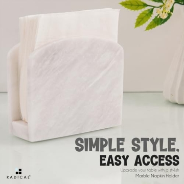 Stylish Radicaln Marble Napkin Holder for Elegant Dining