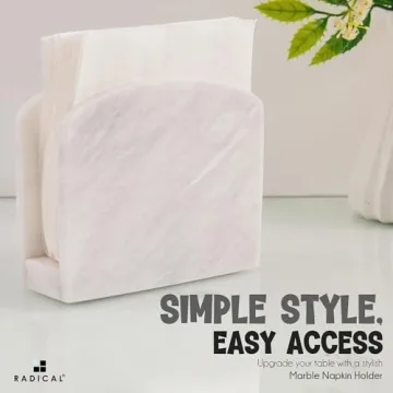 Stylish Radicaln Marble Napkin Holder for Elegant Dining