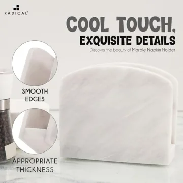 Stylish Radicaln Marble Napkin Holder for Elegant Dining