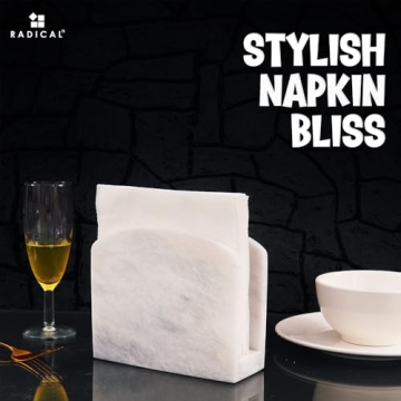 Stylish Radicaln Marble Napkin Holder for Elegant Dining