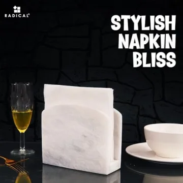 Stylish Radicaln Marble Napkin Holder for Elegant Dining