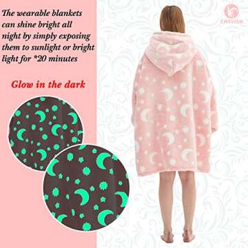 Chavish Oversized Glow in the Dark Hoodie Blanket