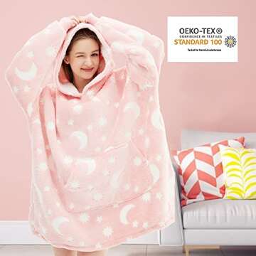 Chavish Oversized Glow in the Dark Hoodie Blanket